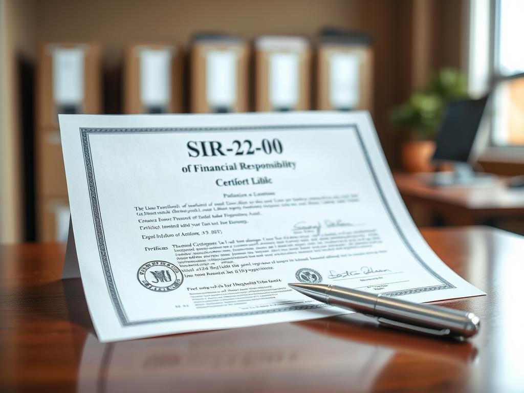 sr-22 certificate of financial responsibility